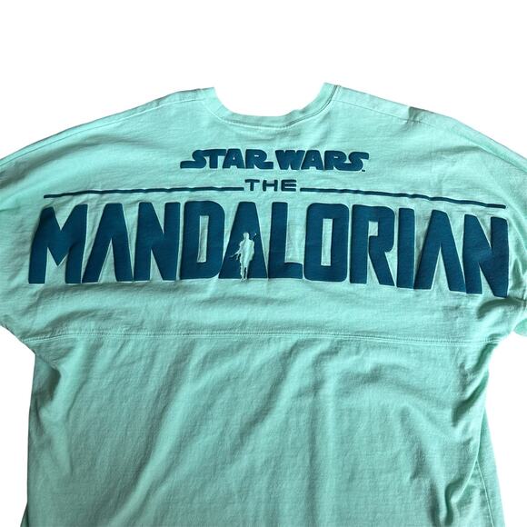 Disney Tops - Disney Spirit Jersey Star Wars Mandalorian‎ Unisex Size Medium Green Grogu
